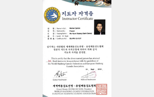 Certificat d'Instructeur Haidong Gumdo